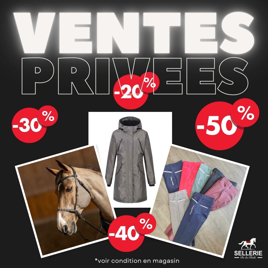 Black and White Bold Fun Fashion Boutique Sale Black Friday Instagram Post | Sellerie de la Risle ventes privées sellerie de la risle