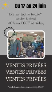 Ventes privées | Sellerie de la Risle Ventes privées
